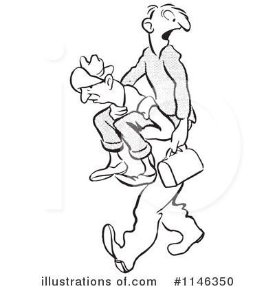 Royalty-Free (RF) Piggy Back Ride Clipart Illustration by Picsburg - Stock Sample #1146350