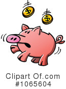 Piggy Bank Clipart #1065604 by Zooco