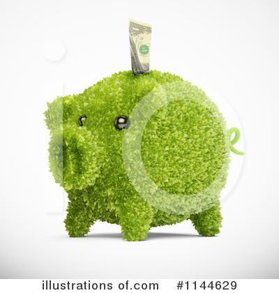 Royalty-Free (RF) Piggy Bank Clipart Illustration by Mopic - Stock Sample #1144629