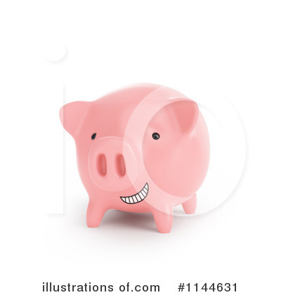 Royalty-Free (RF) Piggy Bank Clipart Illustration by Mopic - Stock Sample #1144631