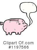 Piggy Bank Clipart #1197566 by lineartestpilot