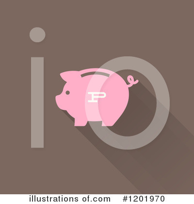 Royalty-Free (RF) Piggy Bank Clipart Illustration by elena - Stock Sample #1201970