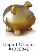 Piggy Bank Clipart #1392842 by dero