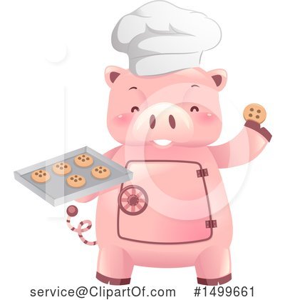 Royalty-Free (RF) Piggy Bank Clipart Illustration by BNP Design Studio - Stock Sample #1499661