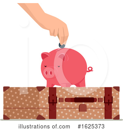 Royalty-Free (RF) Piggy Bank Clipart Illustration by BNP Design Studio - Stock Sample #1625373