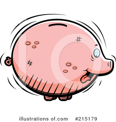 Piggy Bank Clipart #215179 by Cory Thoman