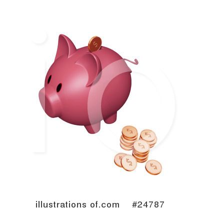 Piggy Bank Clipart #24787 by KJ Pargeter