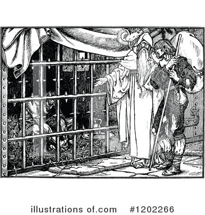 Royalty-Free (RF) Pilgrims Progress Clipart Illustration by Prawny Vintage - Stock Sample #1202266