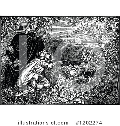 Royalty-Free (RF) Pilgrims Progress Clipart Illustration by Prawny Vintage - Stock Sample #1202274