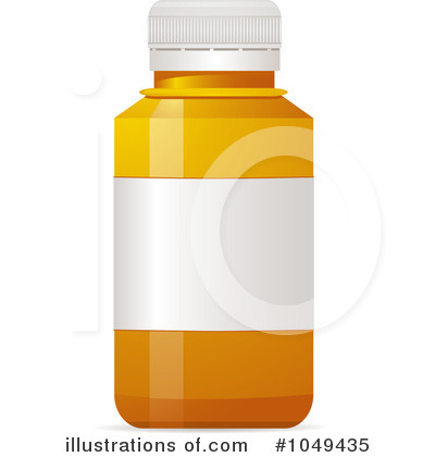 Royalty-Free (RF) Pill Bottle Clipart Illustration by elaineitalia - Stock Sample #1049435