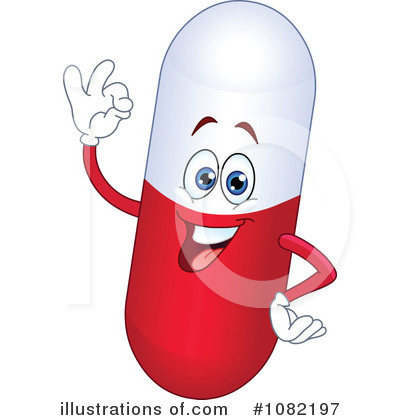 Royalty-Free (RF) Pill Clipart Illustration by yayayoyo - Stock Sample #1082197