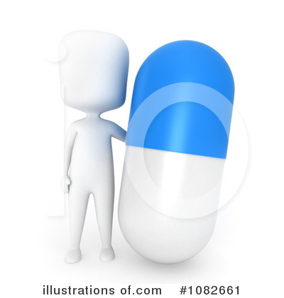 Royalty-Free (RF) Pill Clipart Illustration by BNP Design Studio - Stock Sample #1082661