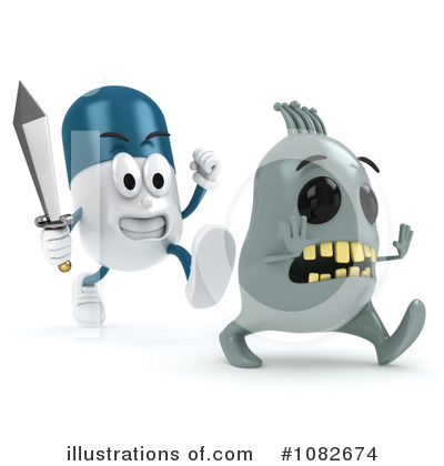 Royalty-Free (RF) Pill Clipart Illustration by BNP Design Studio - Stock Sample #1082674
