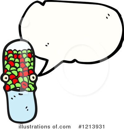 Royalty-Free (RF) Pill Clipart Illustration by lineartestpilot - Stock Sample #1213931