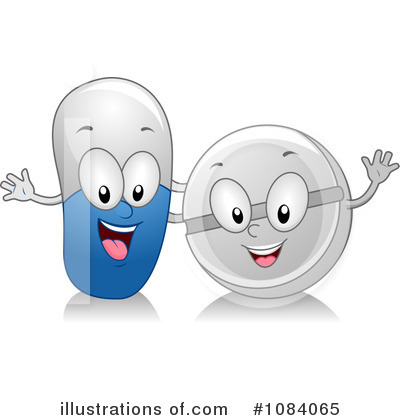 Royalty-Free (RF) Pills Clipart Illustration by BNP Design Studio - Stock Sample #1084065