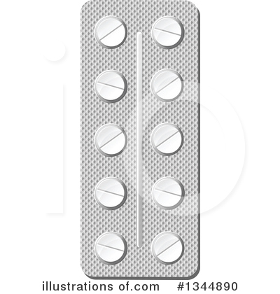 Royalty-Free (RF) Pills Clipart Illustration by Vector Tradition SM - Stock Sample #1344890