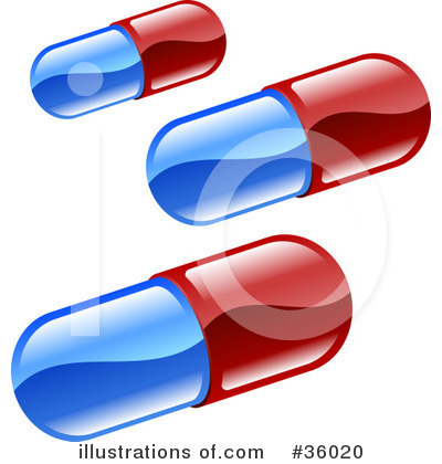Royalty-Free (RF) Pills Clipart Illustration by AtStockIllustration - Stock Sample #36020