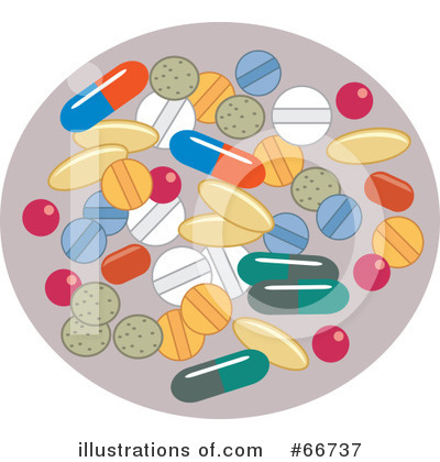 Royalty-Free (RF) Pills Clipart Illustration by Prawny - Stock Sample #66737