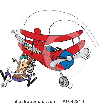 Royalty-Free (RF) Pilot Clipart Illustration by toonaday - Stock Sample #1048214