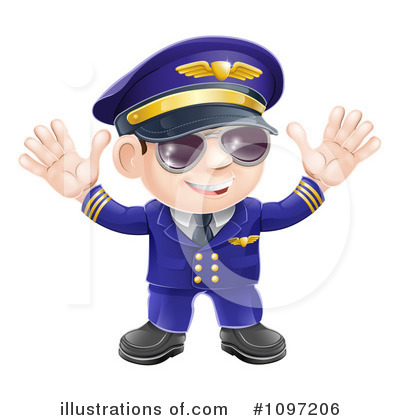 Royalty-Free (RF) Pilot Clipart Illustration by AtStockIllustration - Stock Sample #1097206