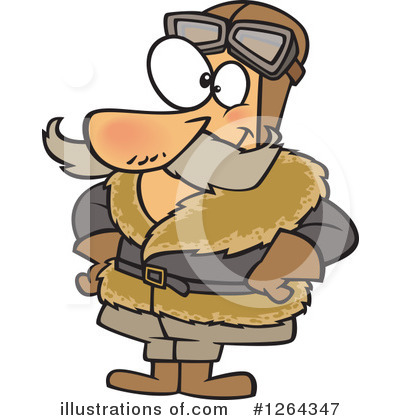 Royalty-Free (RF) Pilot Clipart Illustration by toonaday - Stock Sample #1264347