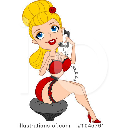 Royalty-Free (RF) Pin Up Clipart Illustration by BNP Design Studio - Stock Sample #1045761