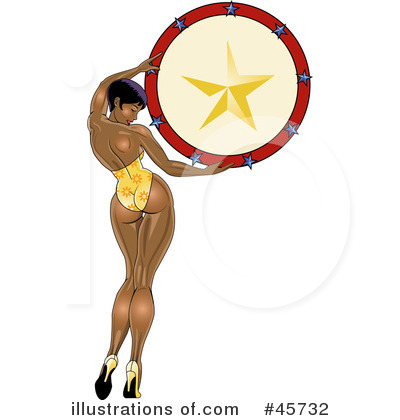 Royalty-Free (RF) Pin Ups Clipart Illustration by r formidable - Stock Sample #45732