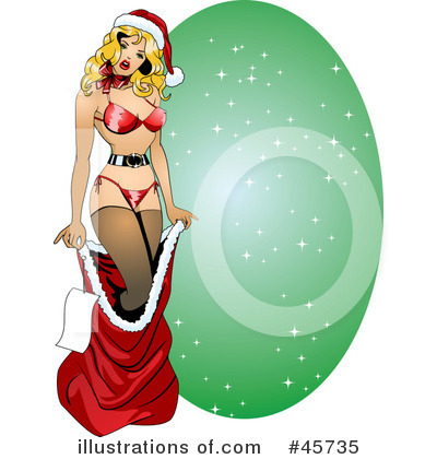 Royalty-Free (RF) Pin Ups Clipart Illustration by r formidable - Stock Sample #45735