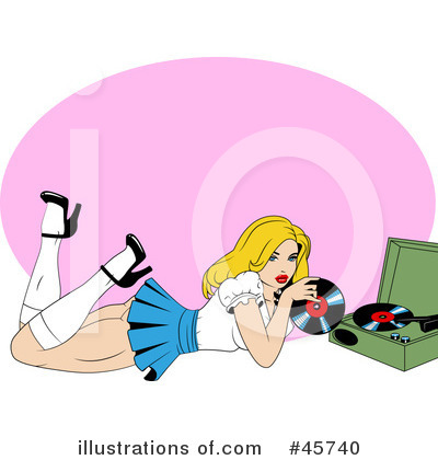 Royalty-Free (RF) Pin Ups Clipart Illustration by r formidable - Stock Sample #45740