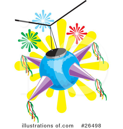 Royalty-Free (RF) Pinata Clipart Illustration by David Rey - Stock Sample #26498