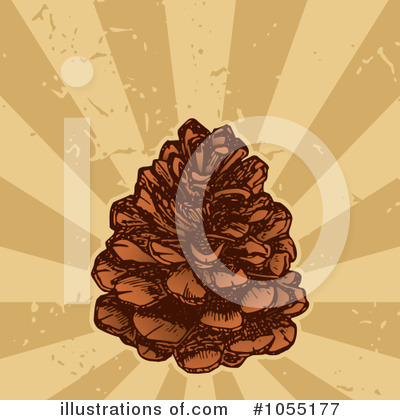 Royalty-Free (RF) Pine Cone Clipart Illustration by Any Vector - Stock Sample #1055177