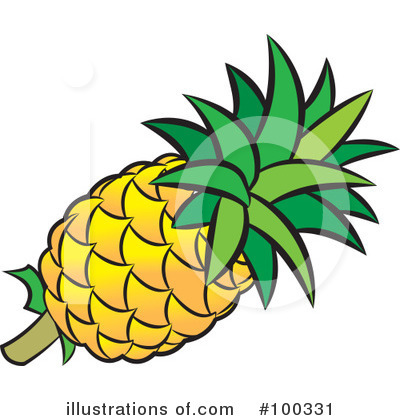 Pineapple Clipart #100331 by Lal Perera