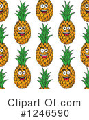 Pineapple Clipart #1246590 by Vector Tradition SM