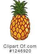 Pineapple Clipart #1246920 by Vector Tradition SM