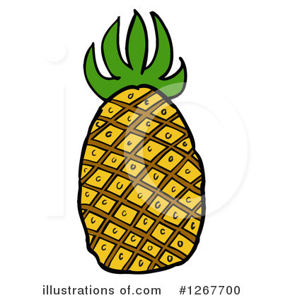 Royalty-Free (RF) Pineapple Clipart Illustration by LaffToon - Stock Sample #1267700