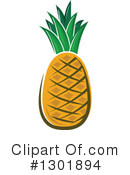 Pineapple Clipart #1301894 by Vector Tradition SM