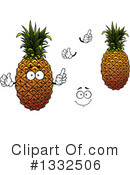Pineapple Clipart #1332506 by Vector Tradition SM