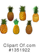Pineapple Clipart #1351922 by Vector Tradition SM
