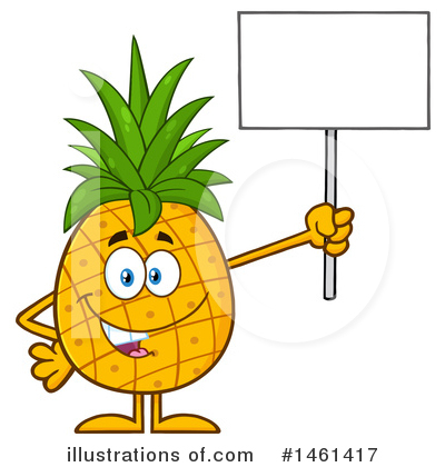 Royalty-Free (RF) Pineapple Clipart Illustration by Hit Toon - Stock Sample #1461417