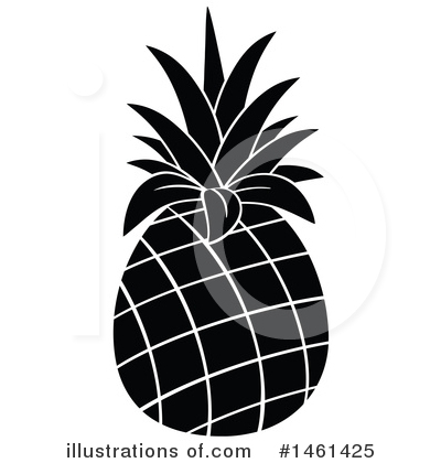 Royalty-Free (RF) Pineapple Clipart Illustration by Hit Toon - Stock Sample #1461425