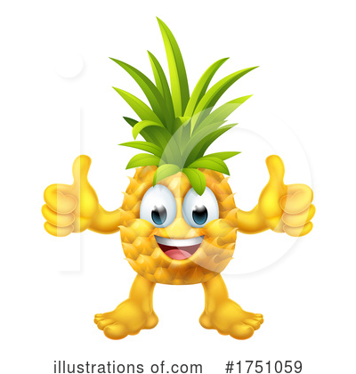 Pineapple Clipart #1751059 by AtStockIllustration
