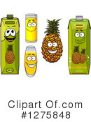 Pineapple Juice Clipart #1275848 by Vector Tradition SM