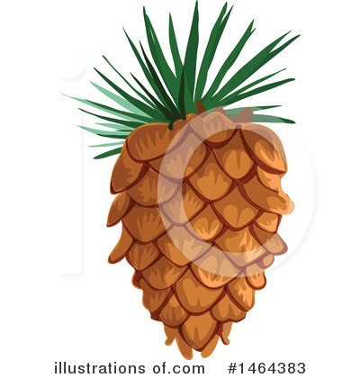 Pine Cone Clipart #1464383 by Vector Tradition SM