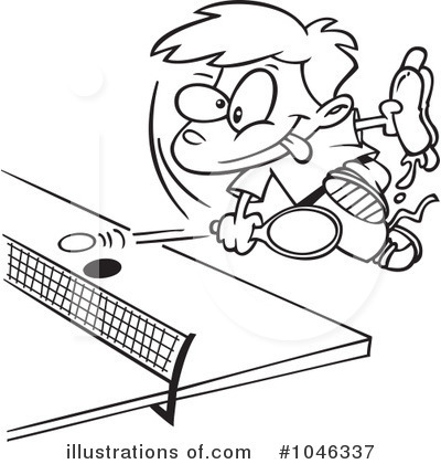 Royalty-Free (RF) Ping Pong Clipart Illustration by toonaday - Stock Sample #1046337