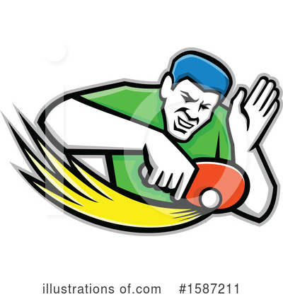 Royalty-Free (RF) Ping Pong Clipart Illustration by patrimonio - Stock Sample #1587211