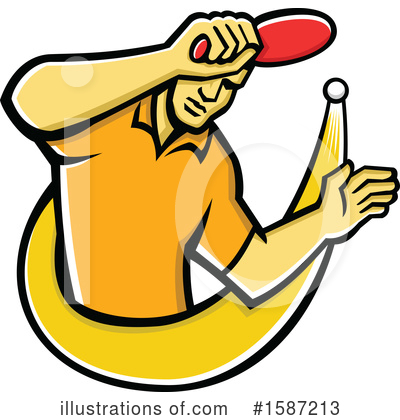 Royalty-Free (RF) Ping Pong Clipart Illustration by patrimonio - Stock Sample #1587213