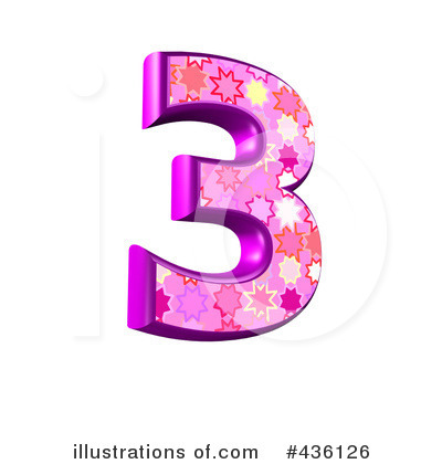 Royalty-Free (RF) Pink Burst Number Clipart Illustration by chrisroll - Stock Sample #436126