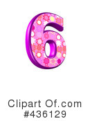 Pink Burst Number Clipart #436129 by chrisroll