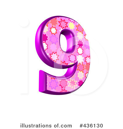 Royalty-Free (RF) Pink Burst Number Clipart Illustration by chrisroll - Stock Sample #436130