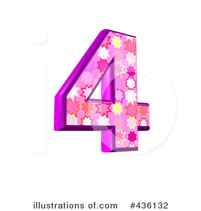 Royalty-Free (RF) Pink Burst Number Clipart Illustration by chrisroll - Stock Sample #436132